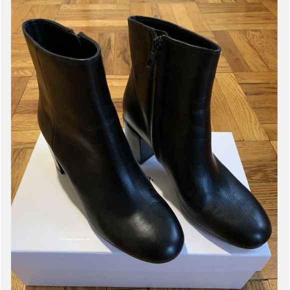 Vince Shoes - VINCE Genuine Leather  Black Leather Booties